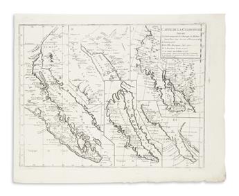(CALIFORNIA AS AN ISLAND.) Group of 10 engraved maps showing the famous cartographic misconception.